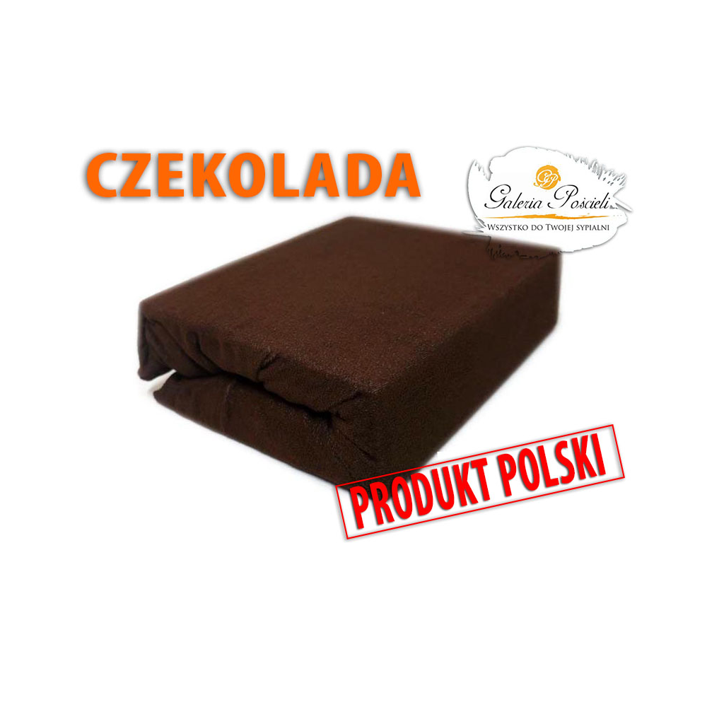 Prześcieradło frotte 120x200cm CZEKOLADA - Galeria Pościeli - Zduńska Wola - Sieradz - Kalisz