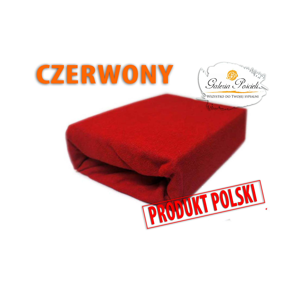 Prześcieradło frotte 160x200cm CZERWONY - Galeria Pościeli - Zduńska Wola - Sieradz - Kalisz - Wrocław