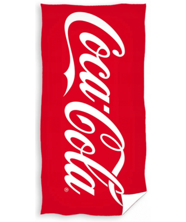 Ręcznik  licencyjny 70x140cm - Coca Cola- Zduńska Wola - Sieradz - Kalisz - Wroclaw - Warszawa